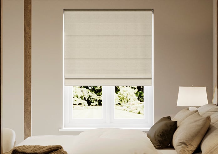 Montierre, Moonglow White - Twist&Fit Roman Blind - Image 3